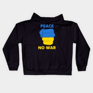 Ukraine Peace no war Kids Hoodie